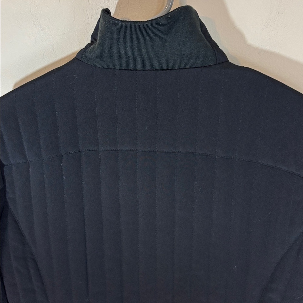Black Calvin Klein Quilted Lightweight Fill Zip Jacket  Silver Hardware Size M - Picture 7 of 14